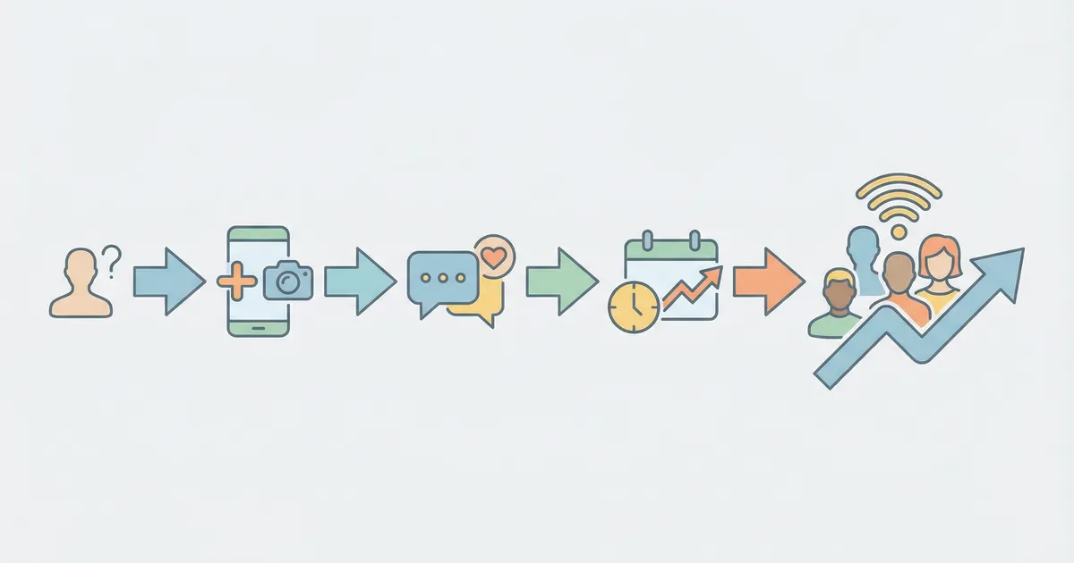 Step-by-step process to grow social media accounts from zero