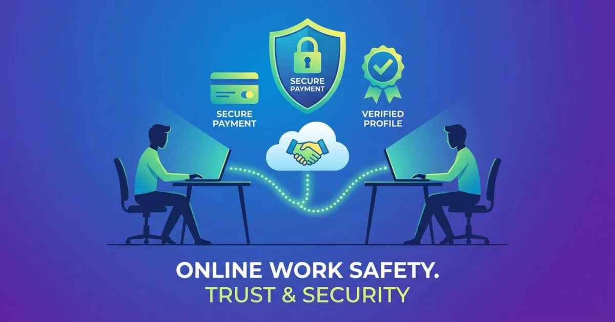 Online freelancing safety with secure payments and verified remote job platforms