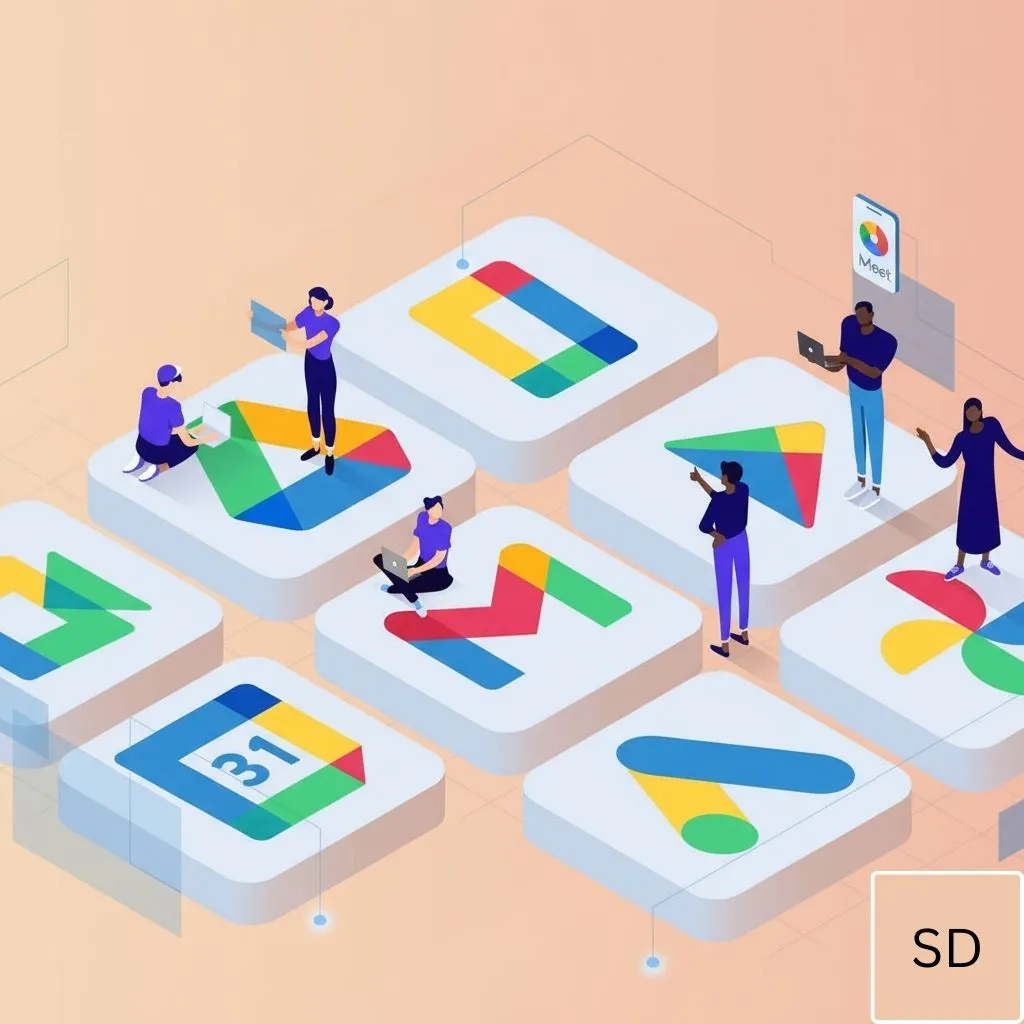 google workspace like google drive, gmail, google meet