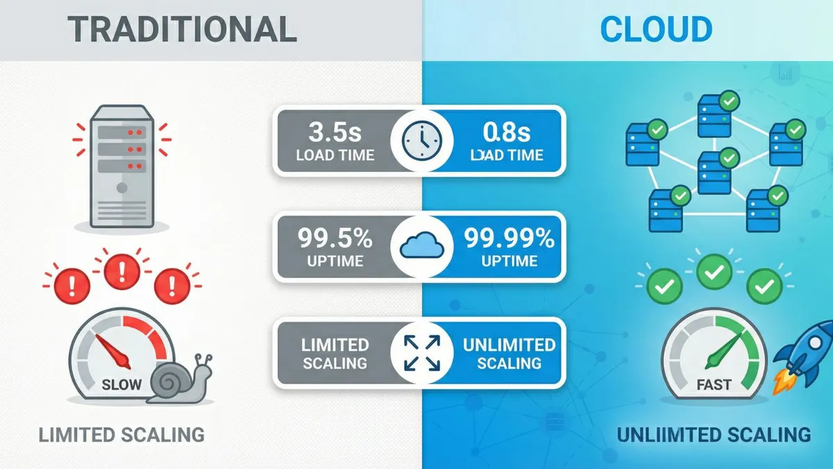 traditional vs cloud hosting comparison